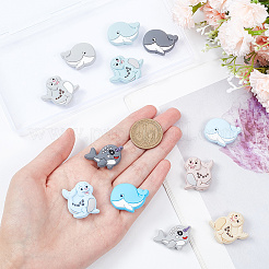 12 шт. 12 вида кита/дельфина/морской собаки&nbsp;SIL-FH0001-11