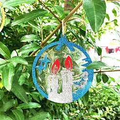 Силиконовые Молды для большой подвески на новогоднюю тематику&nbsp;LS-DIY-L067-B10