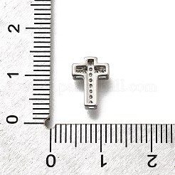 Латунные микро проложить кубического циркония бусы KK-P295-21P