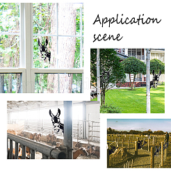 Железный подглядывающий осел искусство металла ферма садовый декор&nbsp;DJEW-WH0063-05