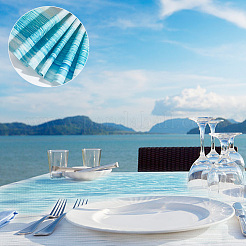 2 шт. 2-х стилевая градиентная летняя пляжная мешковина для стола AJEW-DR0001-17