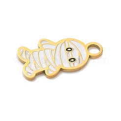 Подвески из нержавеющей стали 304 с эмалью на тему Хэллоуина&nbsp;LS-STAS-Z164-03G-06