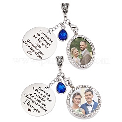 Подвеска-медальон из сплава HJEW-WR00002