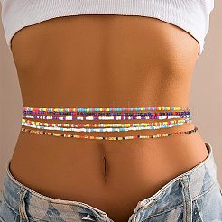 6шт 6 цвета бусины на талии&nbsp;AJEW-DJ0003-39