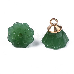 Charms de cristal de jade de imitación&nbsp;GLAA-S054-26A