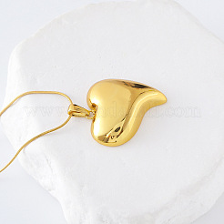 3 шт. европейская роскошь из нержавеющей стали 3d кулон в форме сердца ожерелья для женщин UL4801