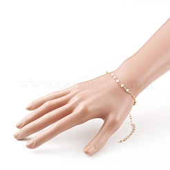 Граненые стеклянные браслеты из бисера&nbsp;BJEW-JB05853-03