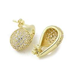 Aretes de latón con circonitas cúbicas&nbsp;LS-EJEW-Q799-02A-G