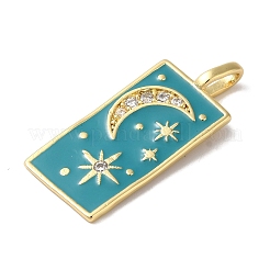 Подвески из латуни и кубического циркония&nbsp;KK-L216-008G-01