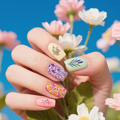 Шаблоны изображений для пластикового нейл-арта&nbsp;AJEW-UN0002-49E