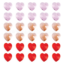 30шт 3 цвета прозрачные стеклянные бусины&nbsp;GLAA-TA0003-59