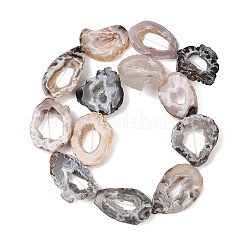 Нити из бусин из натурального друзового агата&nbsp;G-K381-A02