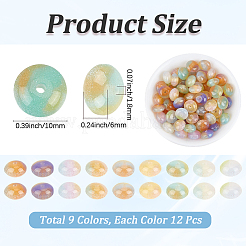 108 perline in resina opaca di 9 colori&nbsp;FIND-PA0001-75