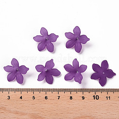 Матовые акриловые колпачки из бисера MACR-S371-05A-743