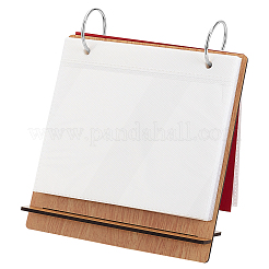 5 pouce rectangle couverture en bois scrapbook bricolage classeur album photo&nbsp;DIY-WH0349-306B
