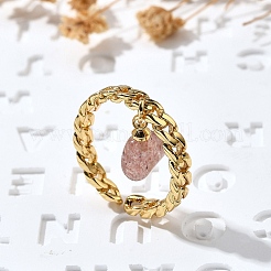 Латунные кольца-манжеты для женщин RJEW-Z085-03G-04