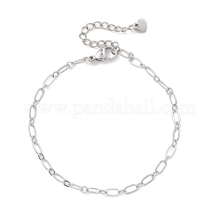 Браслеты из латуни с овальными звеньями для женщин&nbsp;BJEW-JB13035