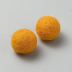 ウールのポンポンボール  クリスマスの装飾品  オレンジ  20~27mm&nbsp;DIY-WH0622-193B