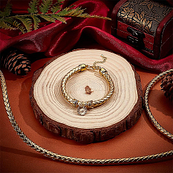 Плетеный шнур из искусственной кожи&nbsp;WL-WH0003-14B