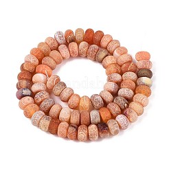 Chapelets de perle en agate naturelle patinée&nbsp;G-N357-13A-04