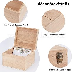 Бамбуковая коробка CON-WH0076-75