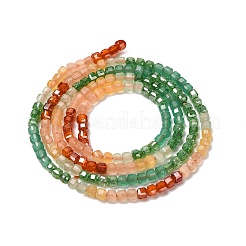 Нити бусин из кубического циркония градиентного цвета&nbsp;ZIRC-F144-02C