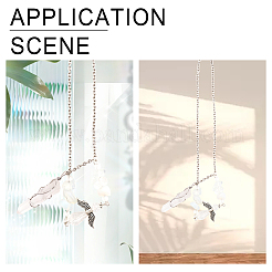 Подвесные украшения из натурального хрусталя HJEW-CA0001-58