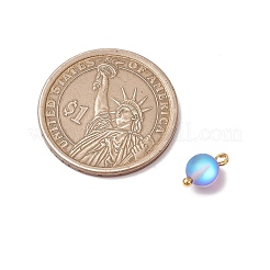 9 шт. круглые подвески из синтетического лунного камня двух цветов&nbsp;PALLOY-JF03478