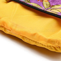 Sacchetti con cerniera per riporre gioielli in tessuto floreale in stile cinese&nbsp;AJEW-D063-01G