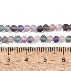 Природных красочные флюорита бисер нитей G-C261-A01-4mm