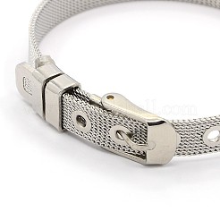 Braccialetti da polso unisex alla moda in acciaio inossidabile 304 resistenti all'ossidazione&nbsp;BJEW-F065E-01