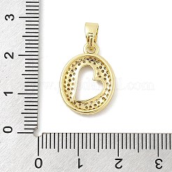 Латунные микро проложить кубического циркония подвески ZIRC-C012-01G-15