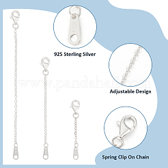 925 набор удлинителей цепочки из стерлингового серебра&nbsp;STER-BC0002-58