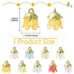 20 шт. акриловые цветочные подвески&nbsp;TACR-YW0003-18A