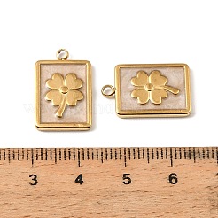 Anhänger aus Edelstahl 304 mit Emaille zum St. Patrick's Day&nbsp;STAS-I371-15G-02