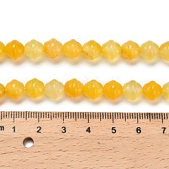 Нити бусин из натурального желтого агата (окрашенного и нагретого) G-G203-02A