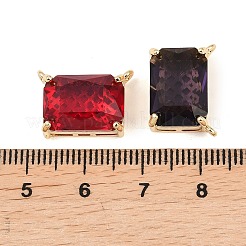 Латунь стекло кулоны&nbsp;KK-H257-12G