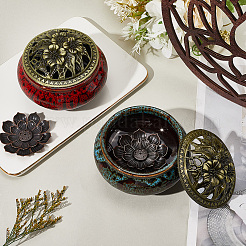 2шт 2-х цветный керамический держатель для благовоний&nbsp;DJEW-GF0001-78