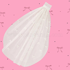 Свадебная фата из полиэстера с бантом AJEW-WH20067-072B