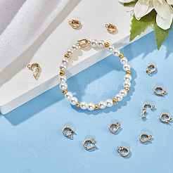 14 шт. латунные раскладывающиеся застежки KK-CN0002-23