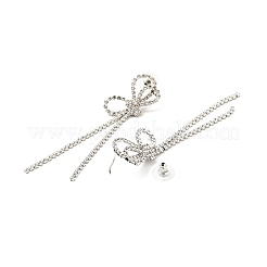 Серьги-гвоздики с кристаллами EJEW-C037-01F-P