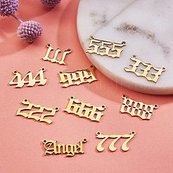 Kit di risultati per la creazione di gioielli con ciondolo con numero&nbsp;DIY-SZ0006-37