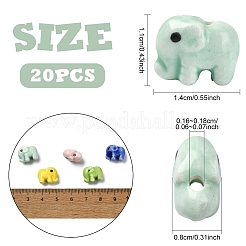 20 шт. фарфоровые керамические бусины ручной работы&nbsp;PORC-YW0001-81