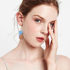 Наборы для изготовления прямоугольных сережек своими руками&nbsp;DIY-OC0006-08