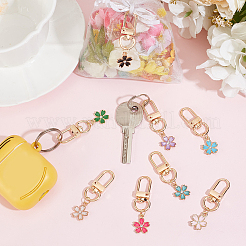 Подвесные украшения из сплава эмали HJEW-PHE00002