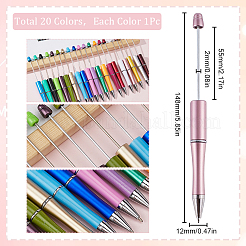 20 penna a sfera in plastica ABS a 20 colori&nbsp;AJEW-SC0003-05