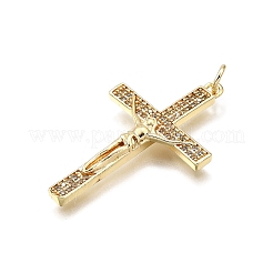 Ottone micro spianare pendenti zirconi&nbsp;LS-KK-Z100-25G
