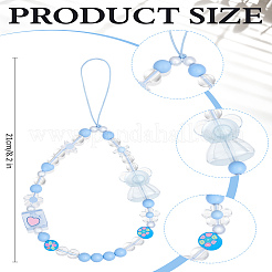 1 шт. акриловый нейлоновый ремешок для телефона&nbsp;HJEW-LP0002-10