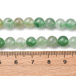 Природный зеленый авантюрин круглых бусин пряди G-S150-6mm-4