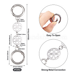 2 шт. цепи-удлинители для сумок из нержавеющей стали 304 AJEW-TAC00013